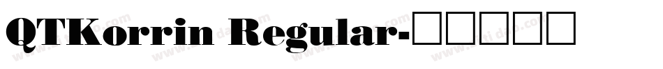 QTKorrin Regular字体转换